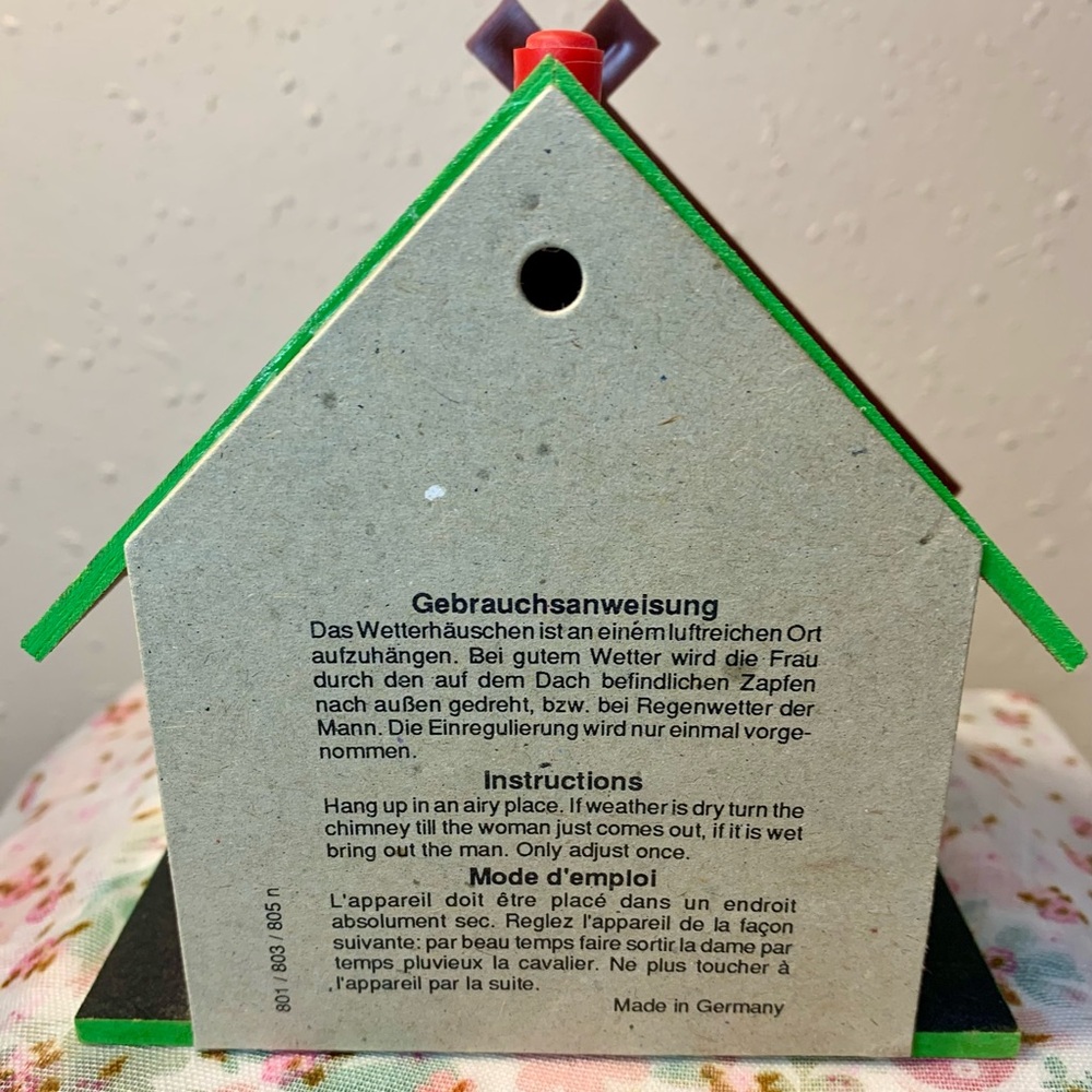 Vintage German Black Forest Weather House - Picture 4 of 8